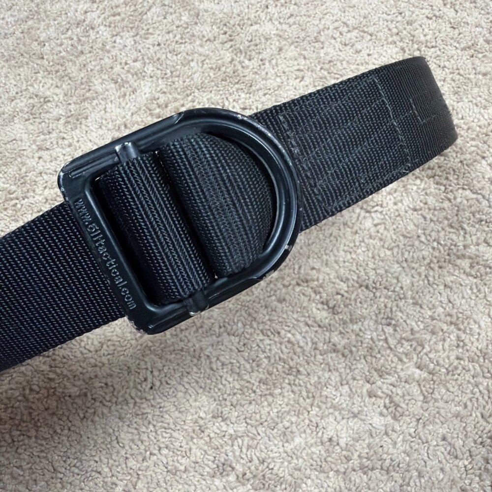 5.11 Tactical Series Operator Belt 59405 Black Nylon D-Ring Buckle Mens M 32-34"